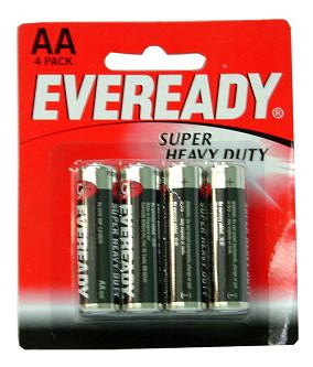 EVEREADY AA BATTERIES 4 PACK